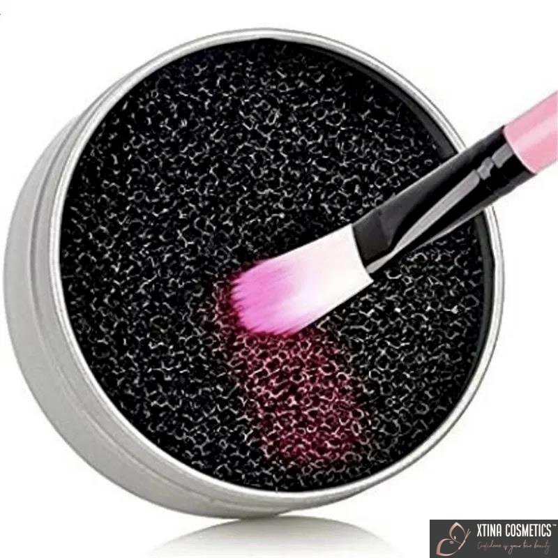 Dry Makeup Brush Cleaning Sponge Xtina Cosmetics
