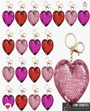 Load image into Gallery viewer, Heart Keychain Xtina Cosmetics