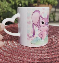 Load and play video in Gallery viewer, Stitch & Girlfriend Angel Mug