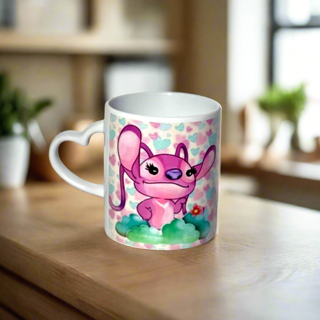 Stitch & Girlfriend Angel Mug