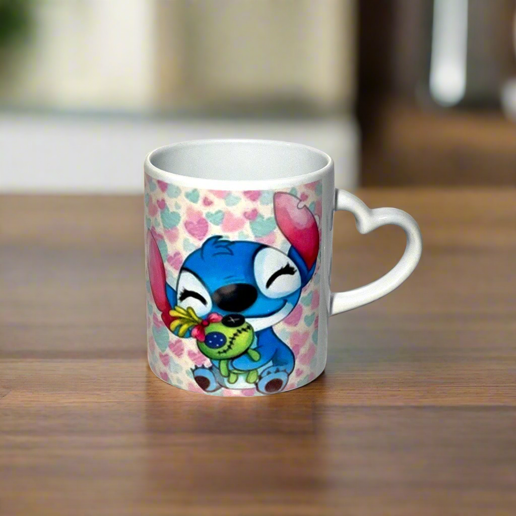 Stitch & Girlfriend Angel Mug