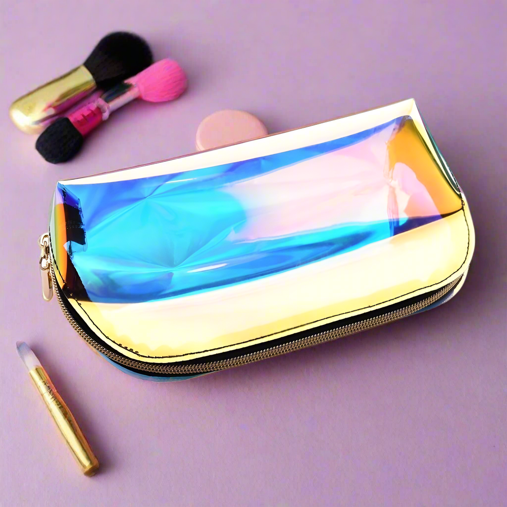 Halographic makeup bag