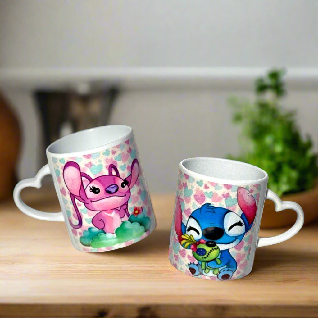 Stitch & Girlfriend Angel Mug