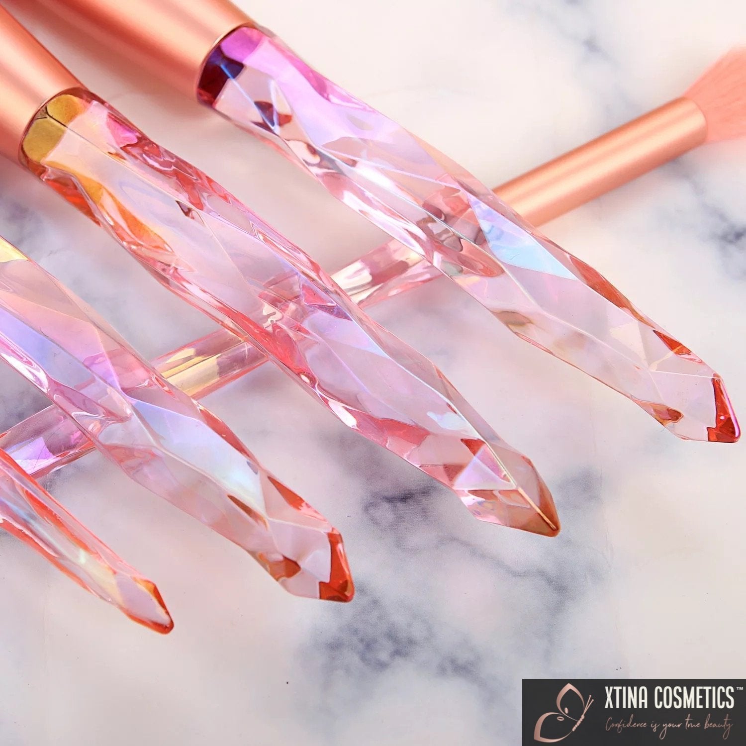 10pc Quartz Makeup brushes Xtina Cosmetics