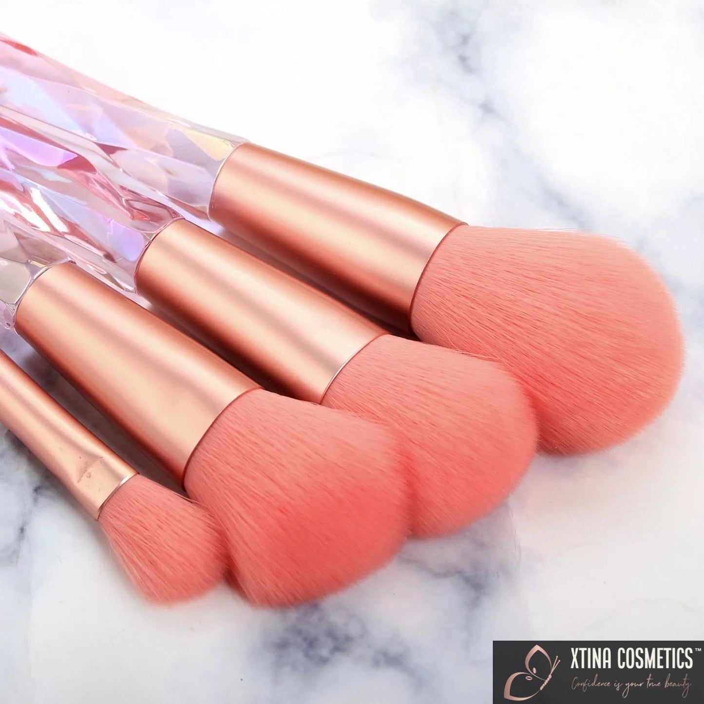 10pc Quartz Makeup brushes Xtina Cosmetics
