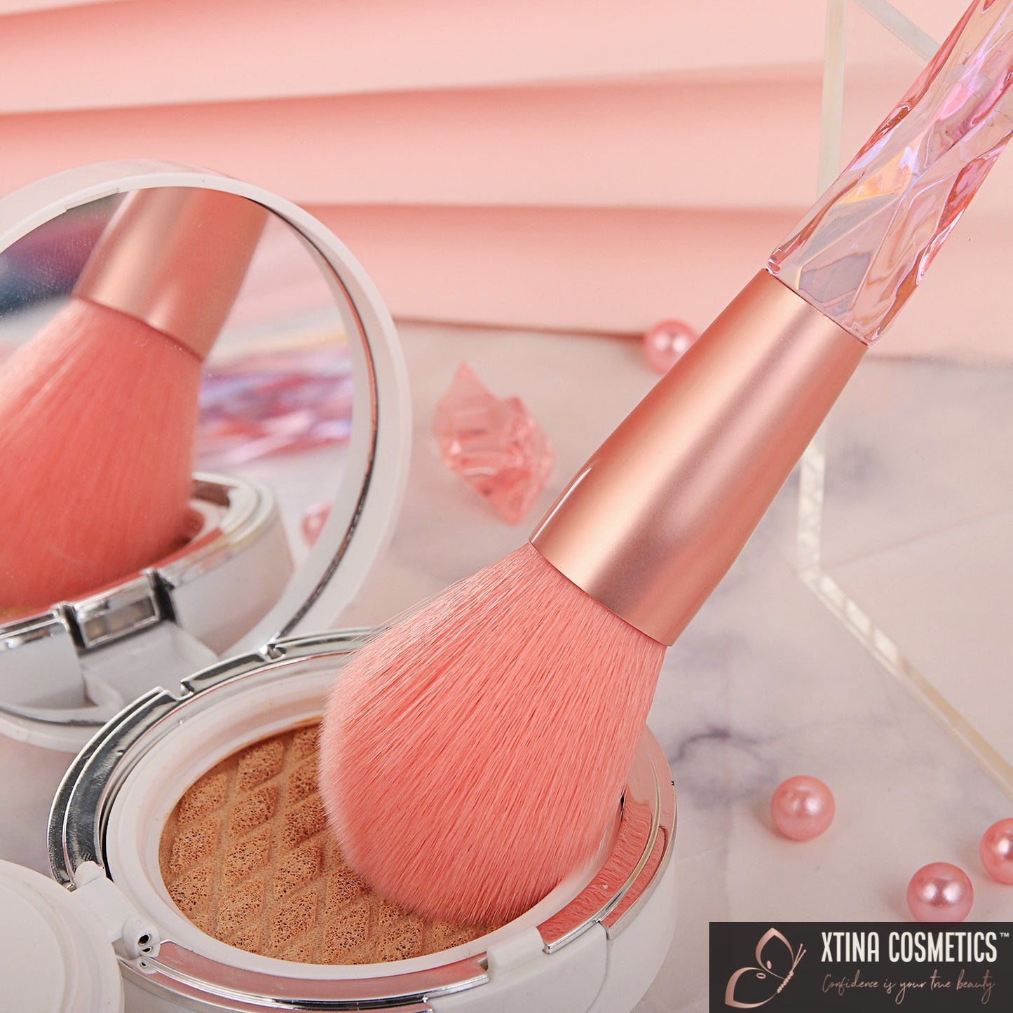 10pc Quartz Makeup brushes Xtina Cosmetics
