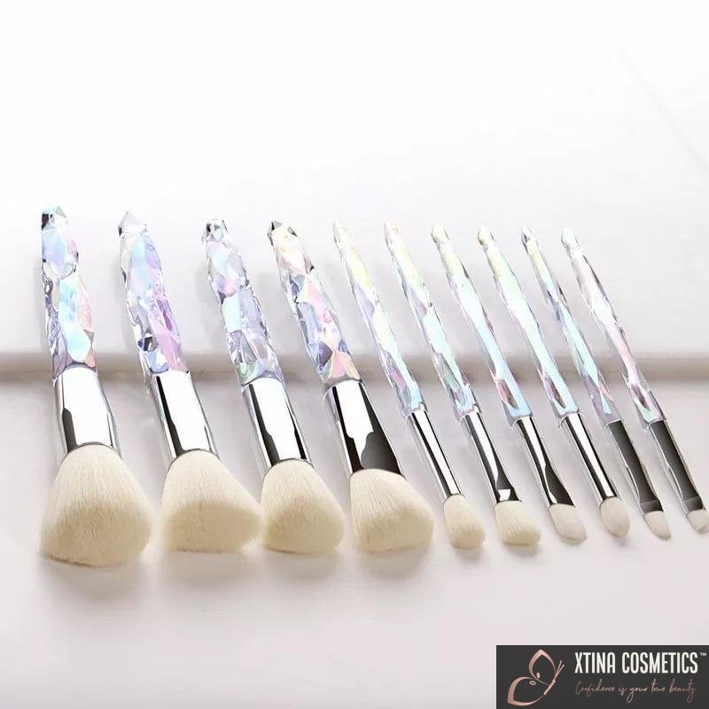 10pc Quartz Makeup brushes Xtina Cosmetics