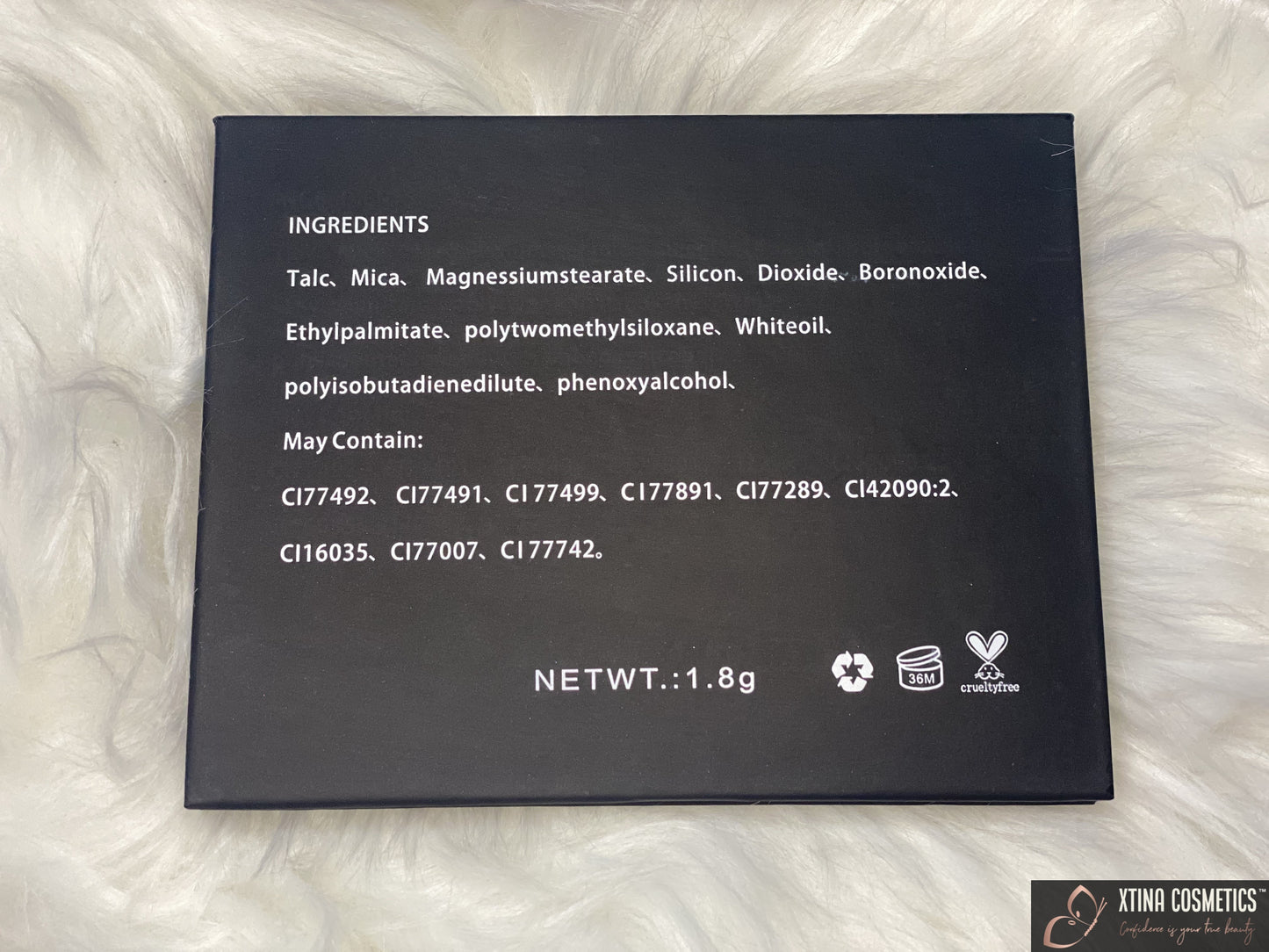 12 Eyeshadow Rainbow Pallette Xtina Cosmetics