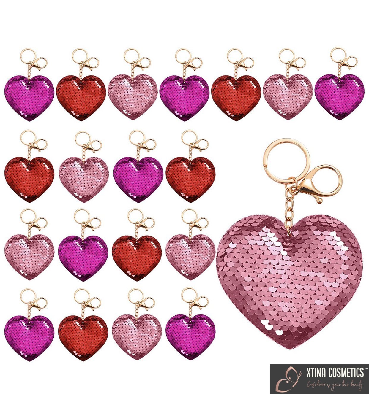 Heart Keychain Xtina Cosmetics