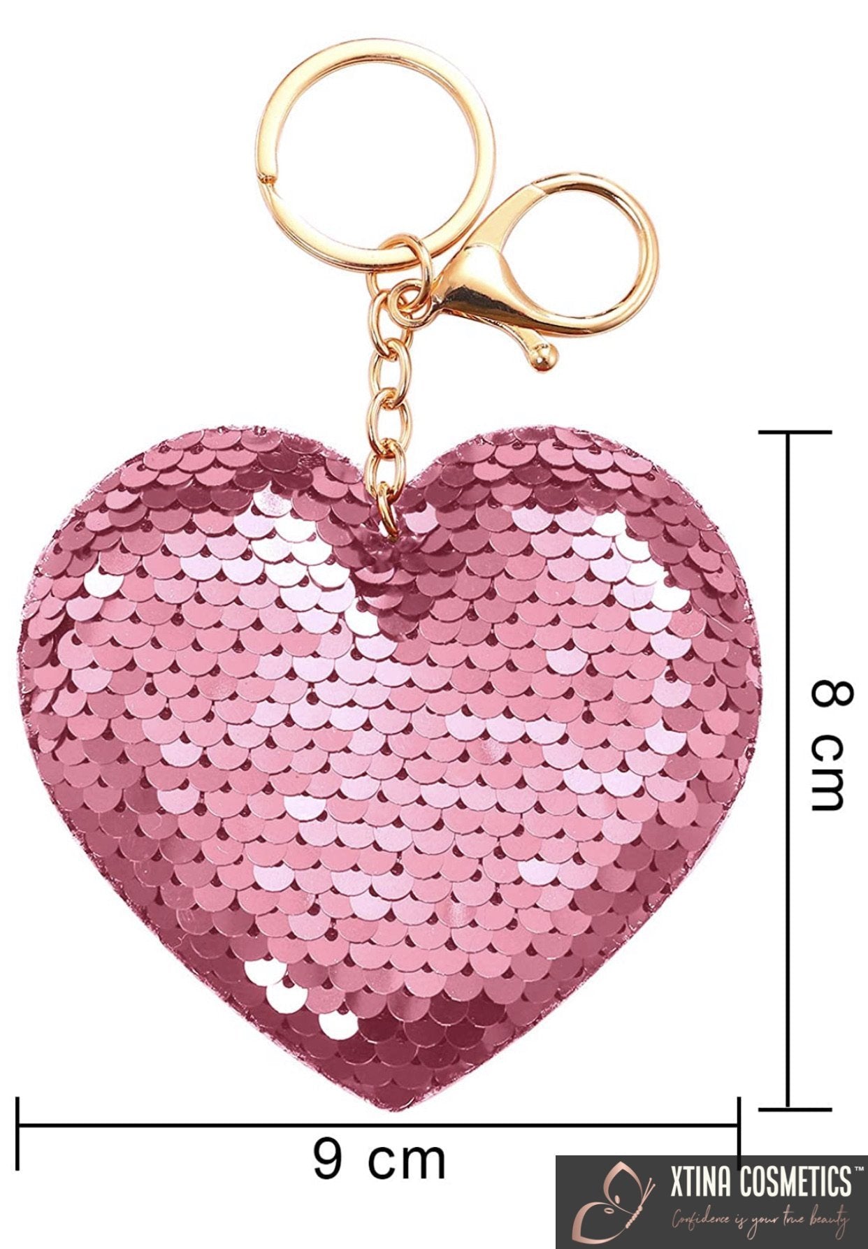 Heart Keychain Xtina Cosmetics