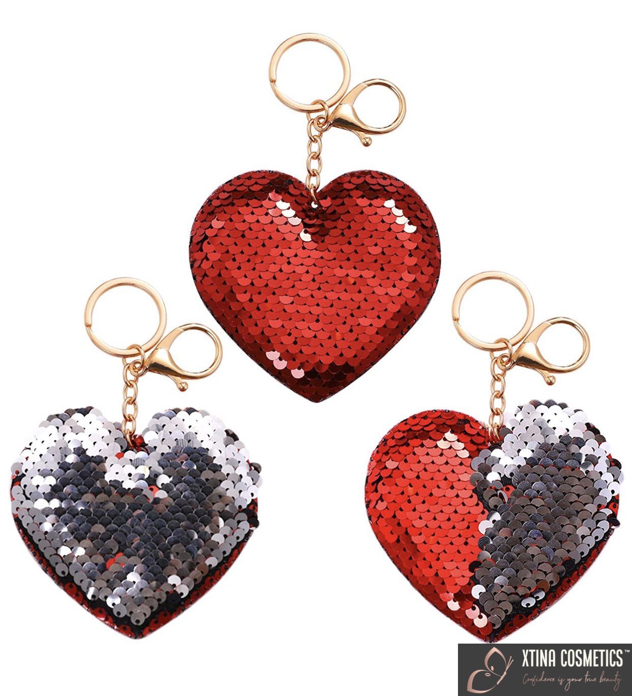 Heart Keychain Xtina Cosmetics