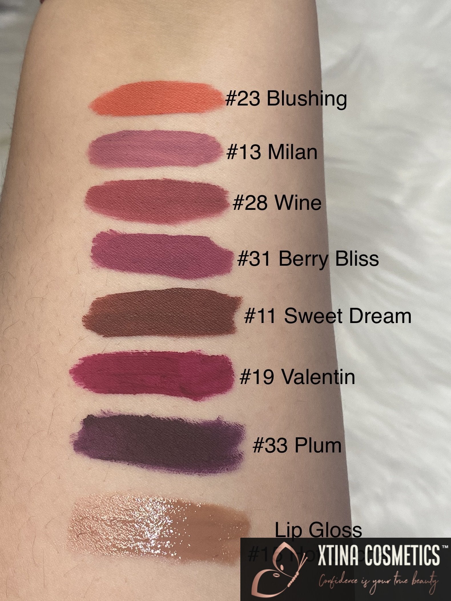 Matte Liquid Lipstick Xtina Cosmetics