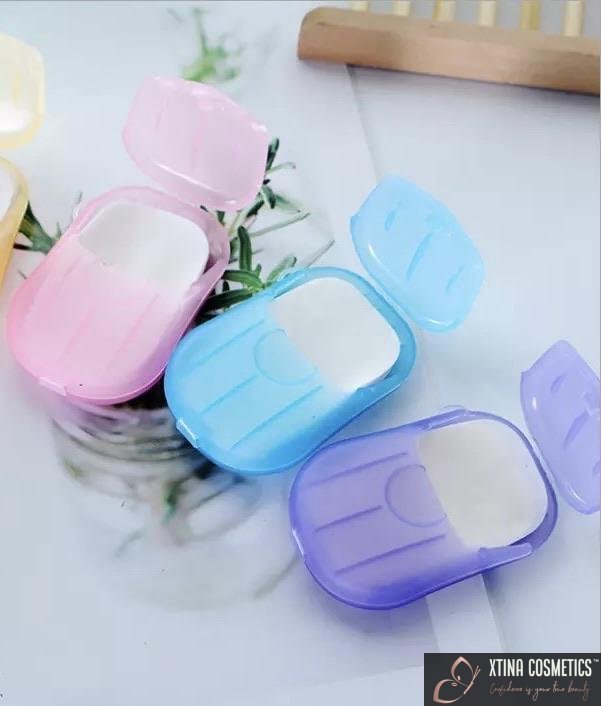 Portable Paper Sheet Soap Dispenser Xtina Cosmetics