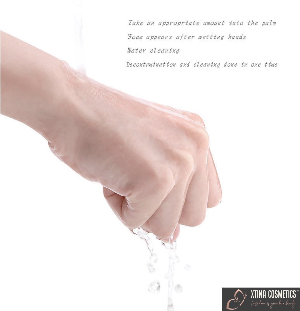 Portable Paper Sheet Soap Dispenser Xtina Cosmetics