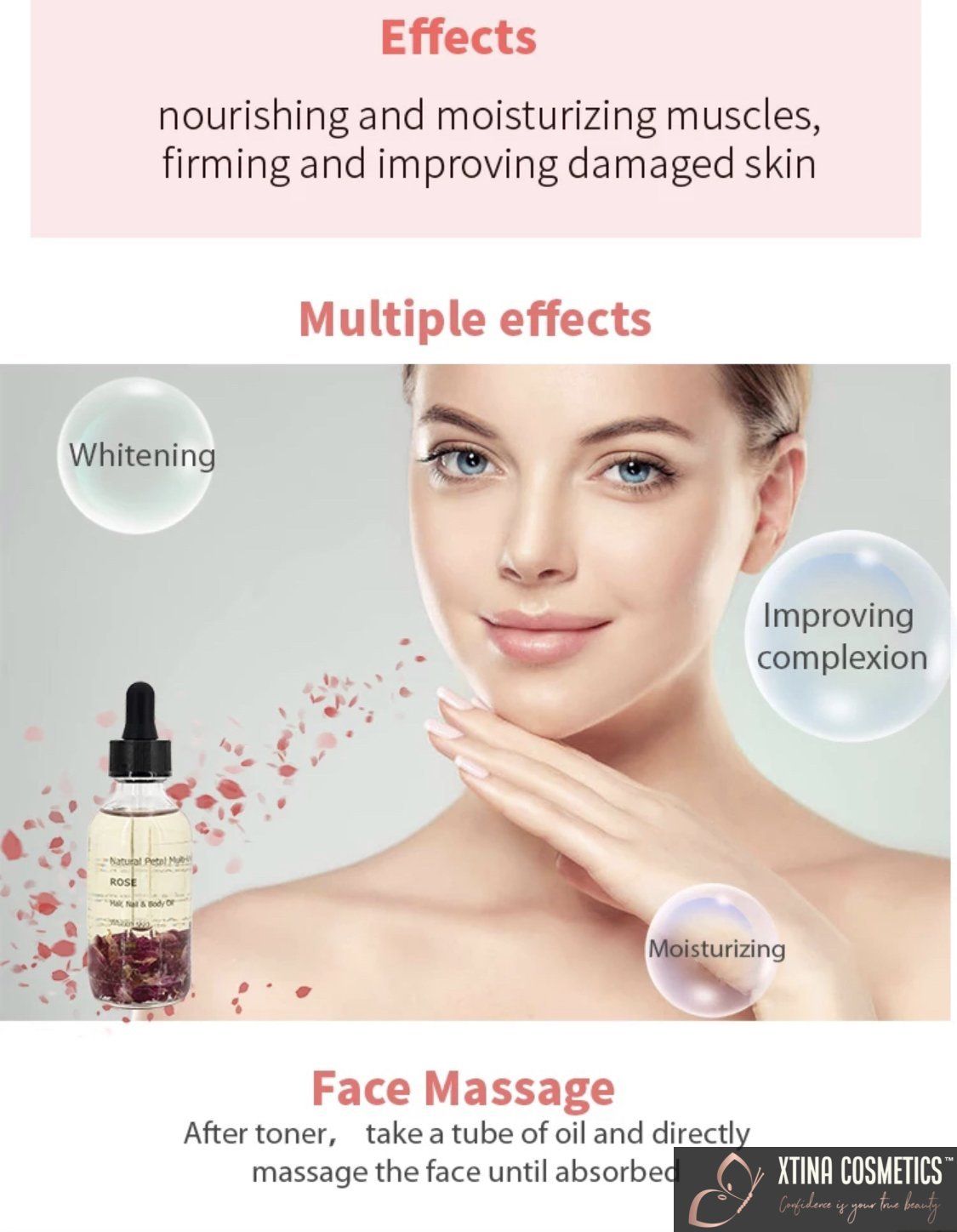 Rose Oil Xtina Cosmetics