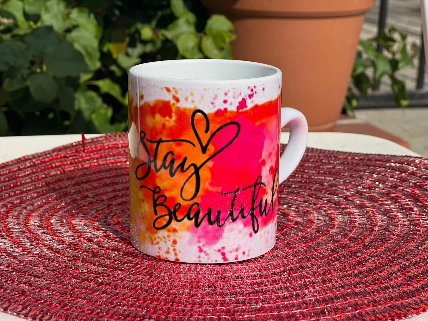 Stay Beautiful Mug Xtina Cosmetics