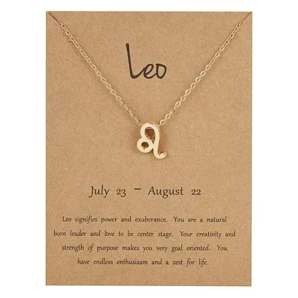 Zodiac Pendant Necklace Xtina Cosmetics