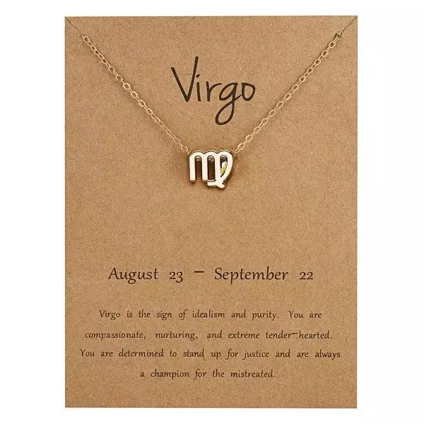 Zodiac Pendant Necklace Xtina Cosmetics