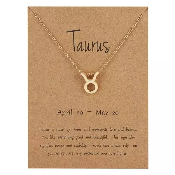 Zodiac Pendant Necklace Xtina Cosmetics