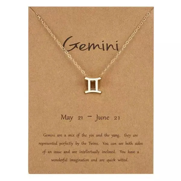 Zodiac Pendant Necklace Xtina Cosmetics