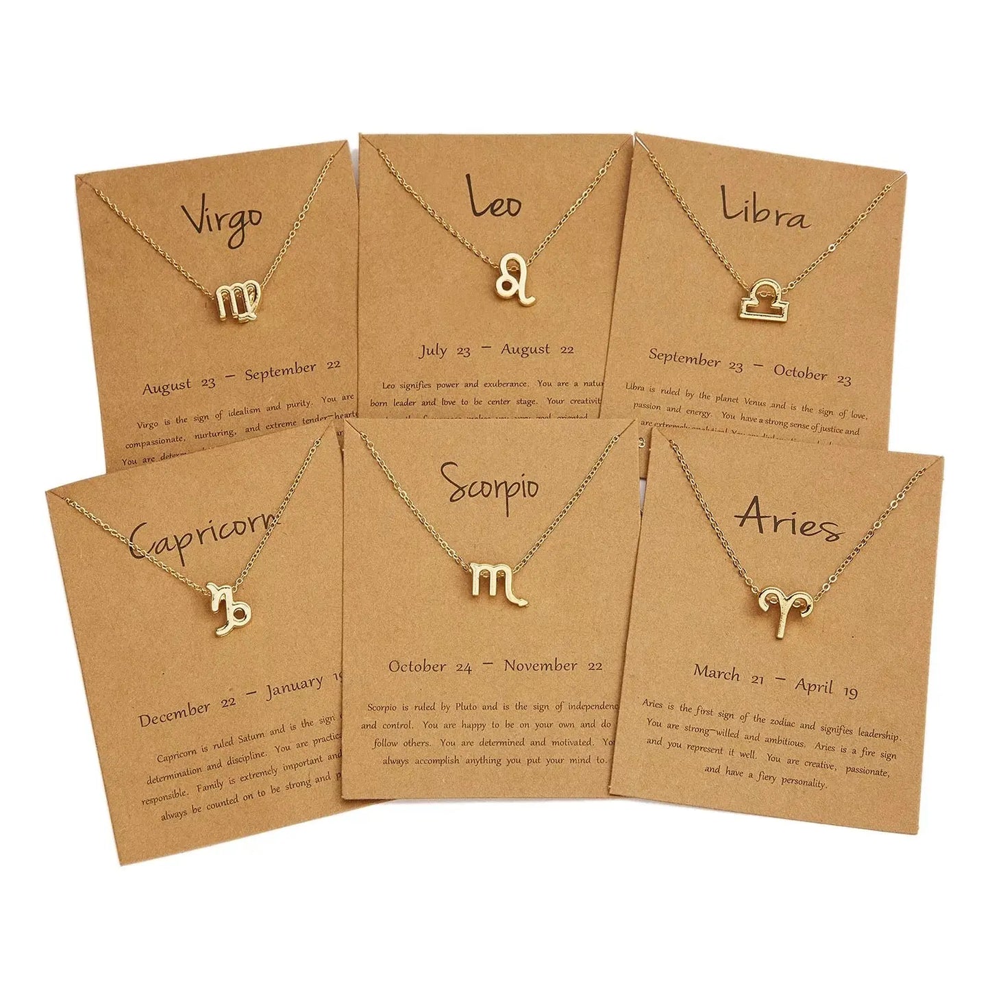 Zodiac Pendant Necklace Xtina Cosmetics
